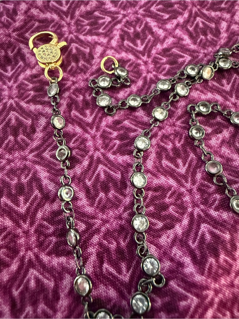 NEW Freida Rothman 24” Inches Lumi Bezel Chain Necklace